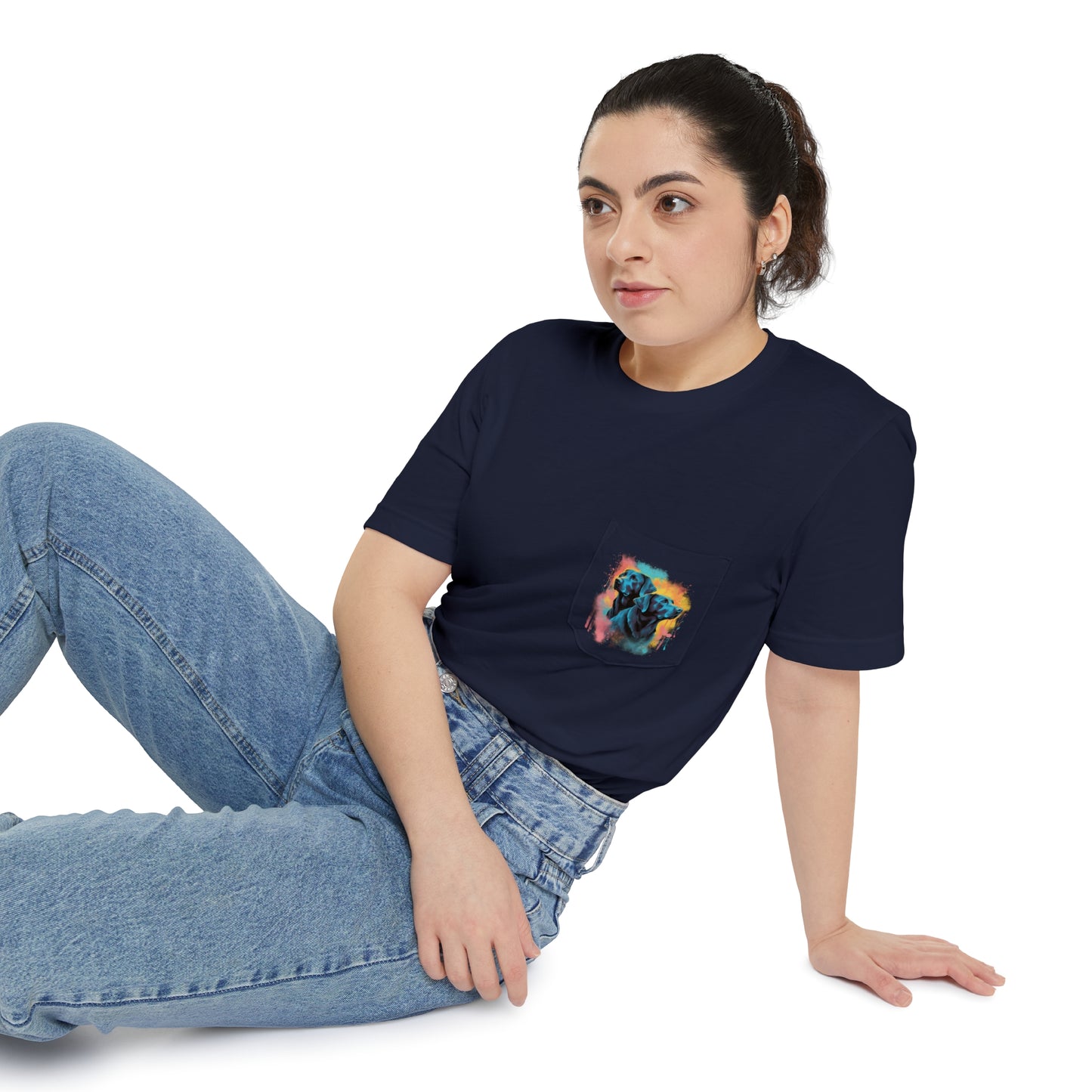 Streetwear Labrador Retriever Unisex Pocket Tee