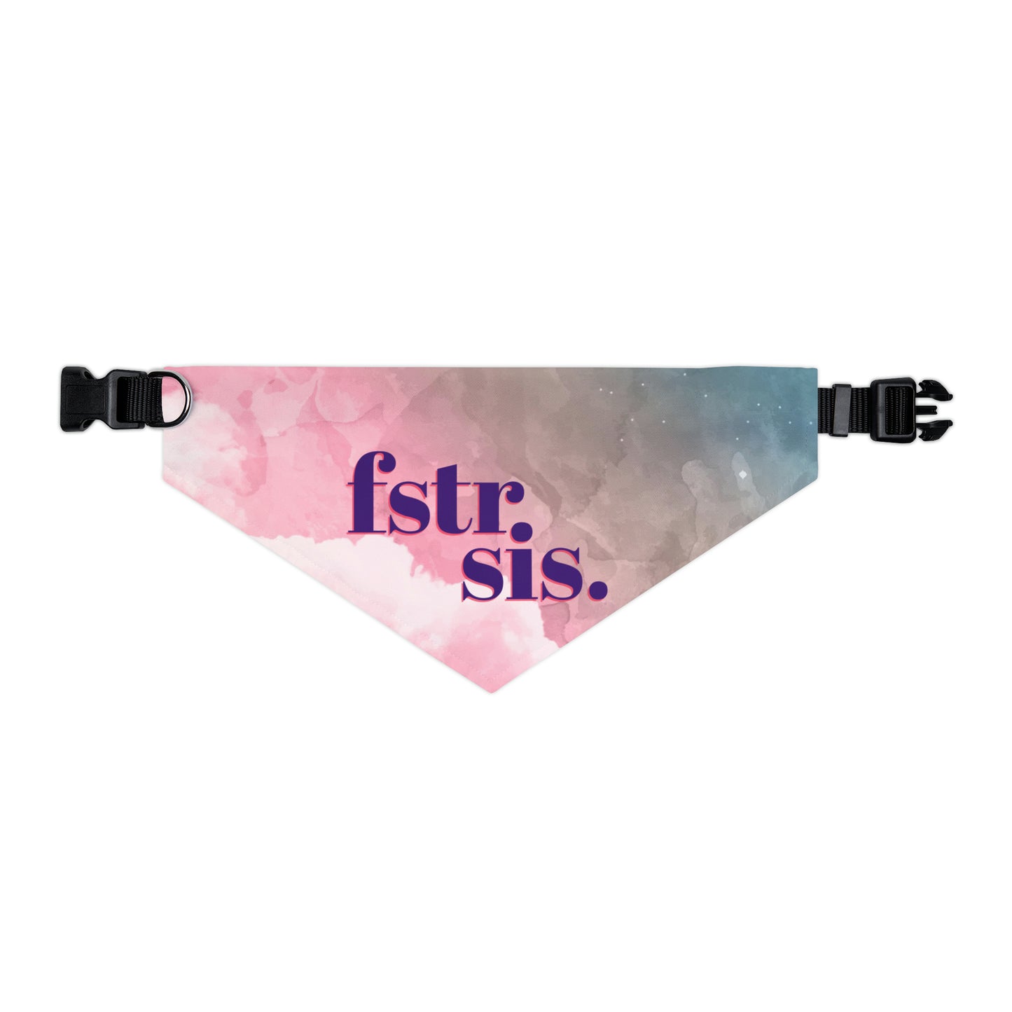 Foster Sis Watercolor Pet Bandana Collar
