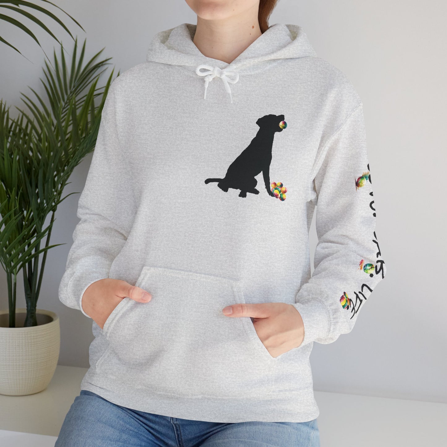 Love Lab Life with Ball Unisex Hooded Sweatshirt