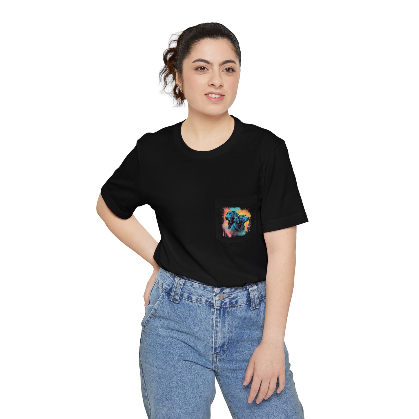 Streetwear Labrador Retriever Unisex Pocket Tee