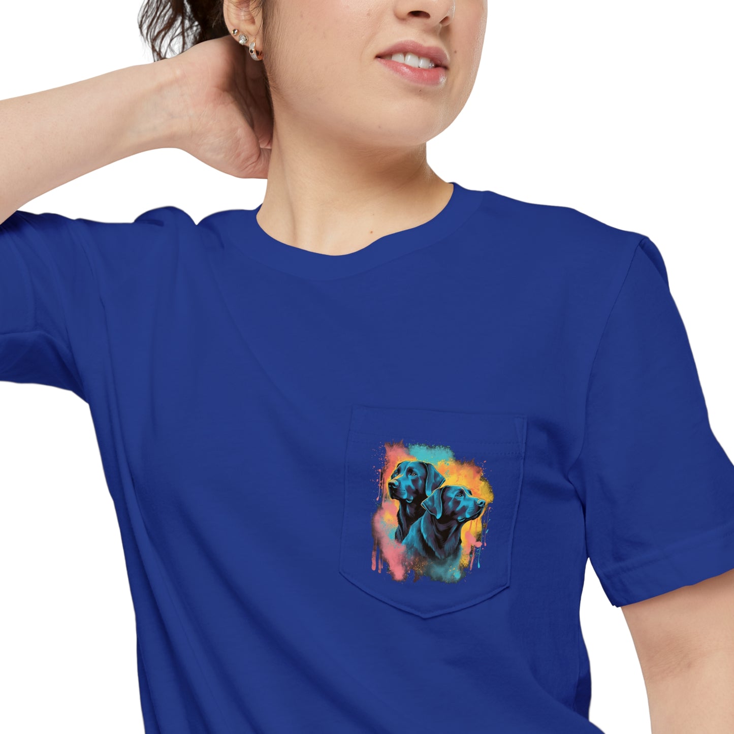 Streetwear Labrador Retriever Unisex Pocket Tee