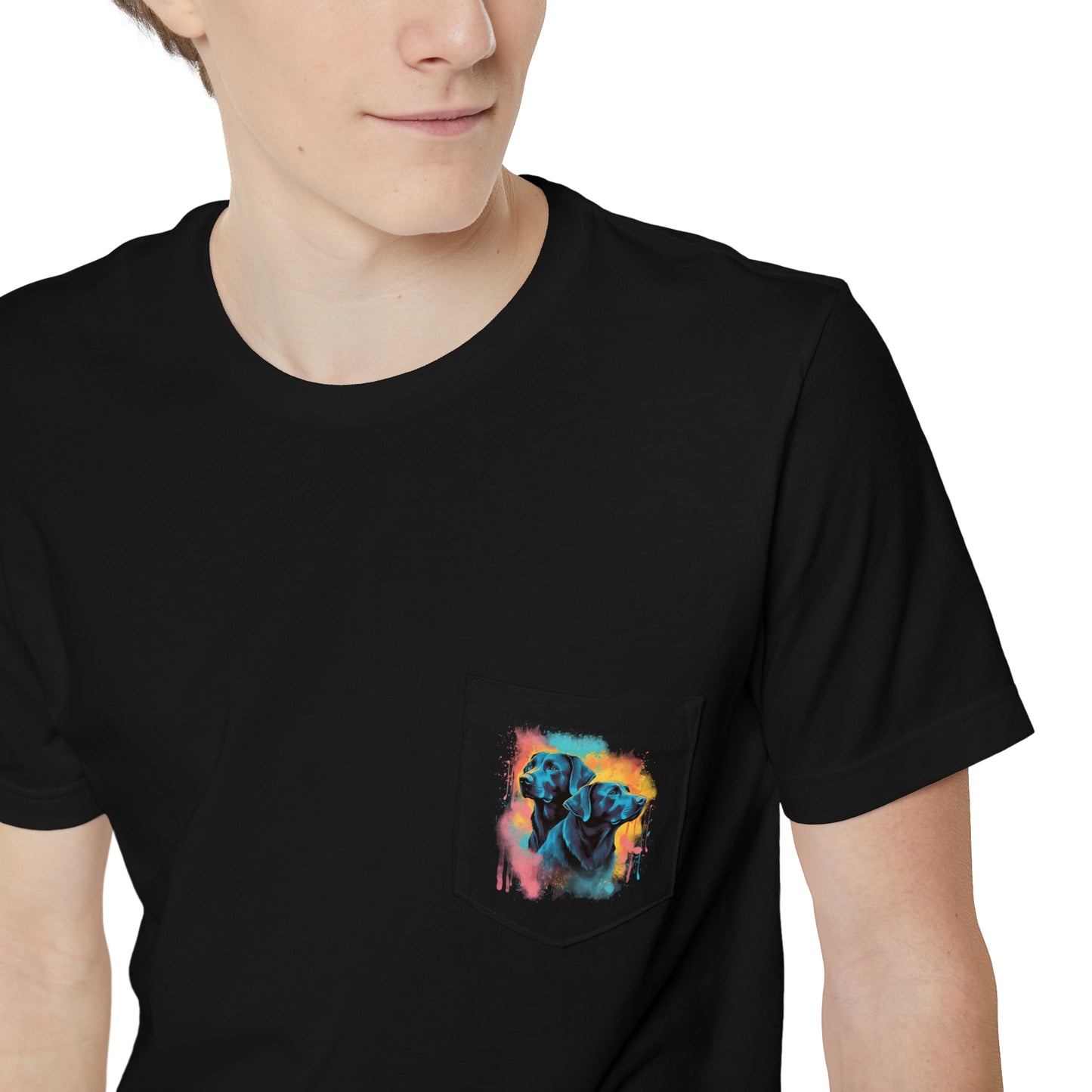 Streetwear Labrador Retriever Unisex Pocket Tee