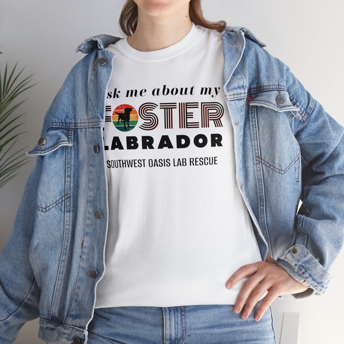 SOLR Ask Me About My Foster Lab Unisex Heavy Cotton Tee