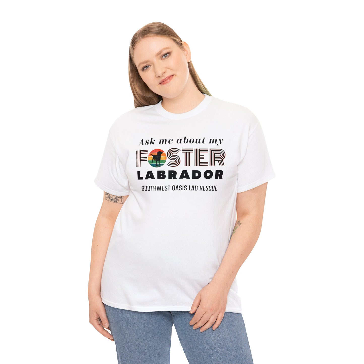 SOLR Ask Me About My Foster Lab Unisex Heavy Cotton Tee