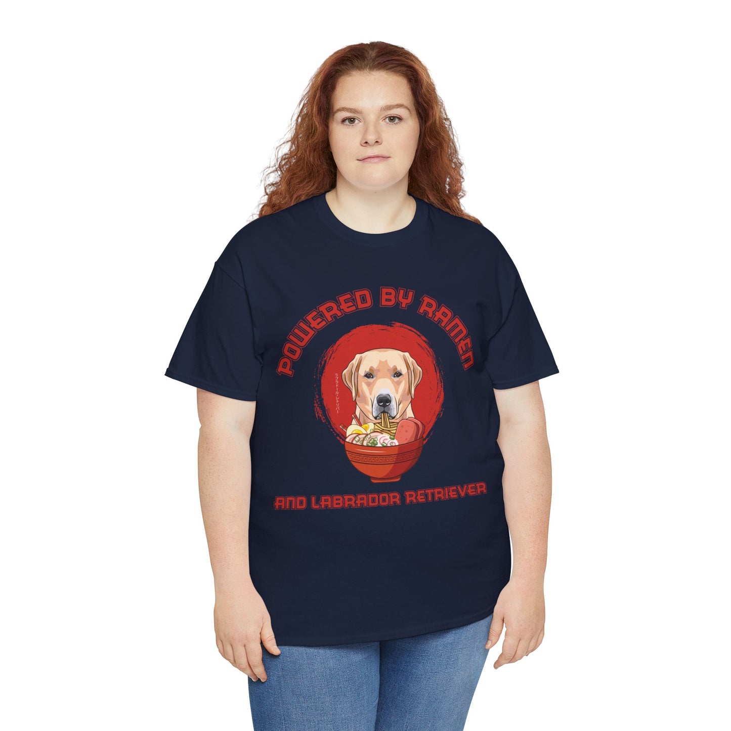 Labrador Retriever and Ramen Unisex Cotton Tee