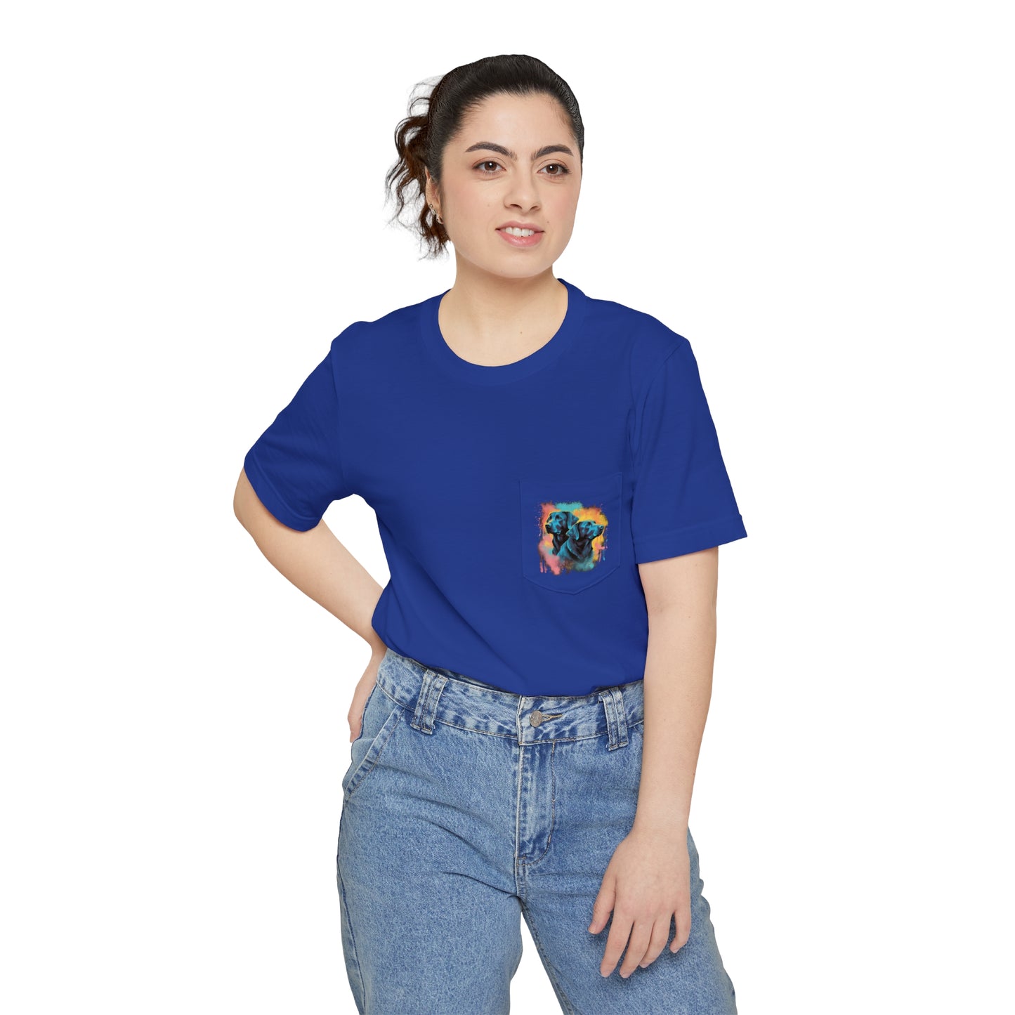 Streetwear Labrador Retriever Unisex Pocket Tee
