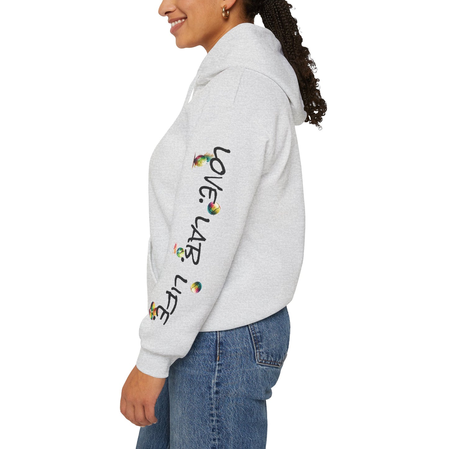 Love Lab Life with Ball Unisex Hooded Sweatshirt