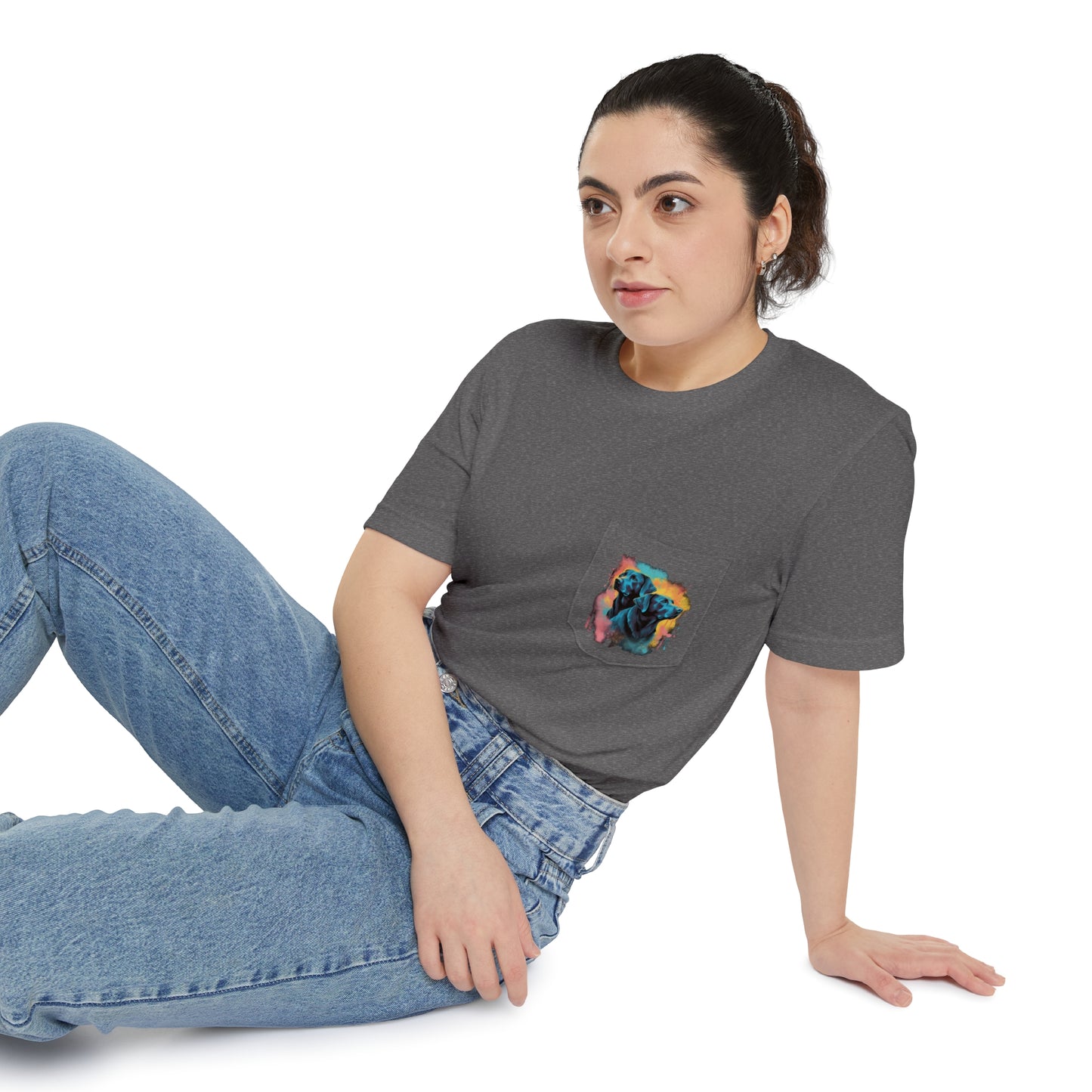 Streetwear Labrador Retriever Unisex Pocket Tee