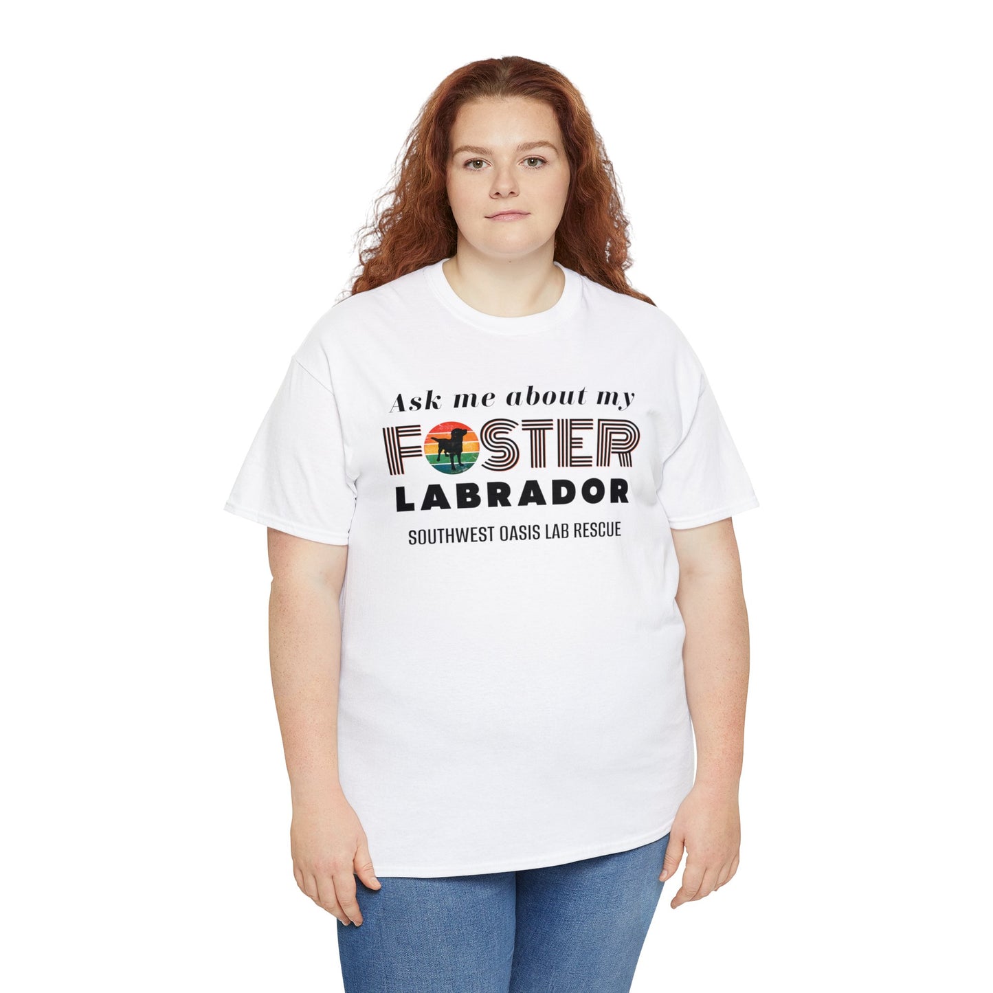 SOLR Ask Me About My Foster Lab Unisex Heavy Cotton Tee