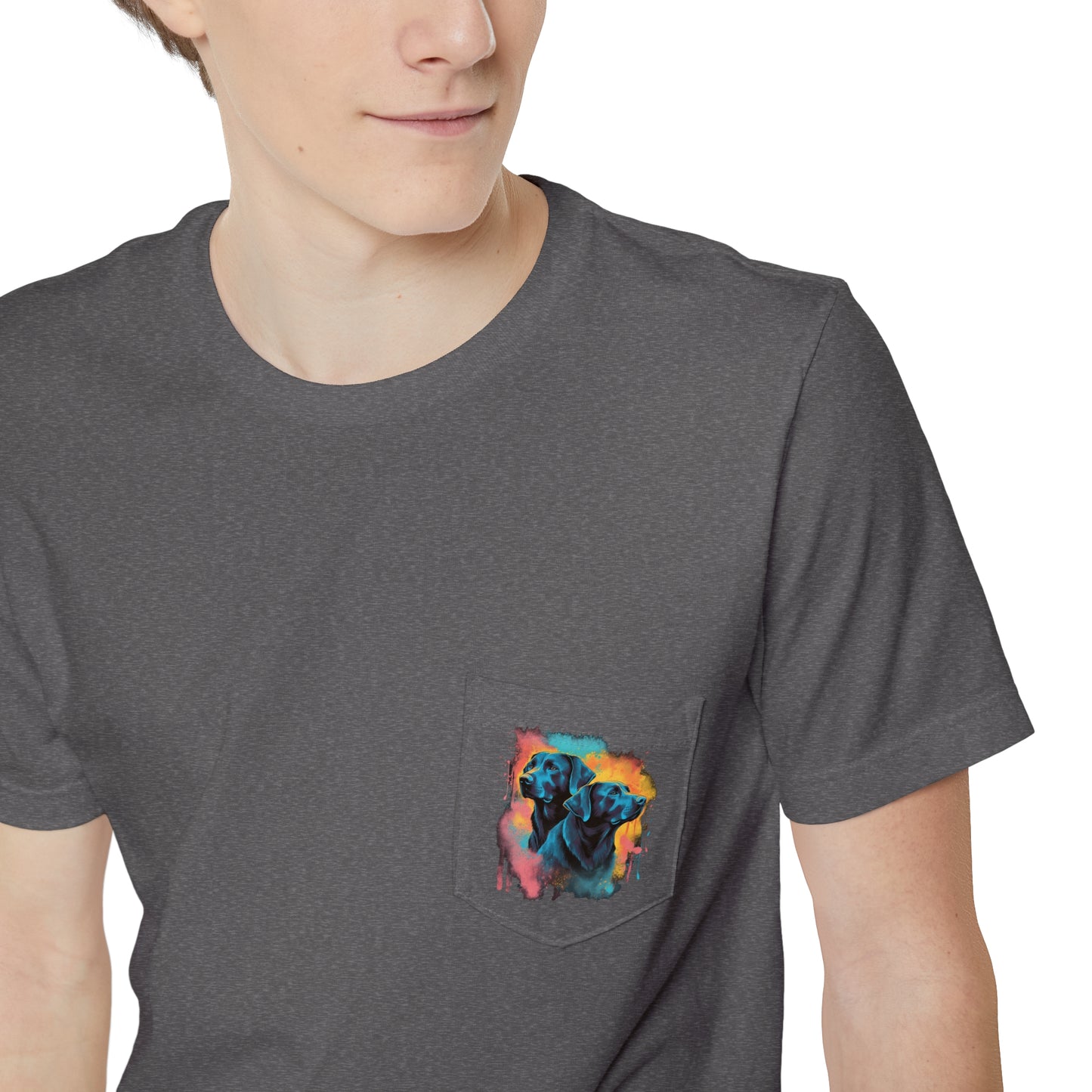 Streetwear Labrador Retriever Unisex Pocket Tee