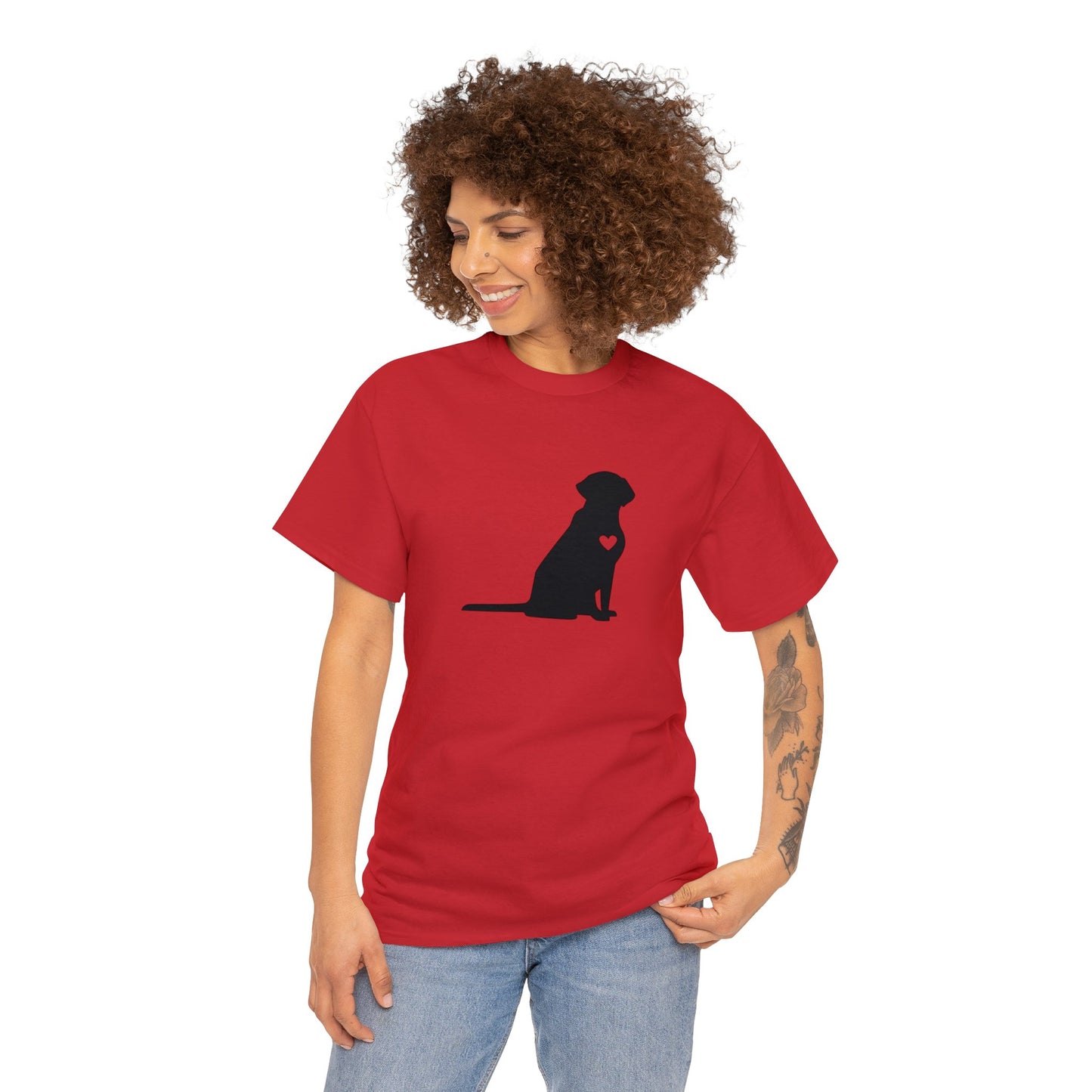 Modern Red Labrador Retriever Cotton Tee