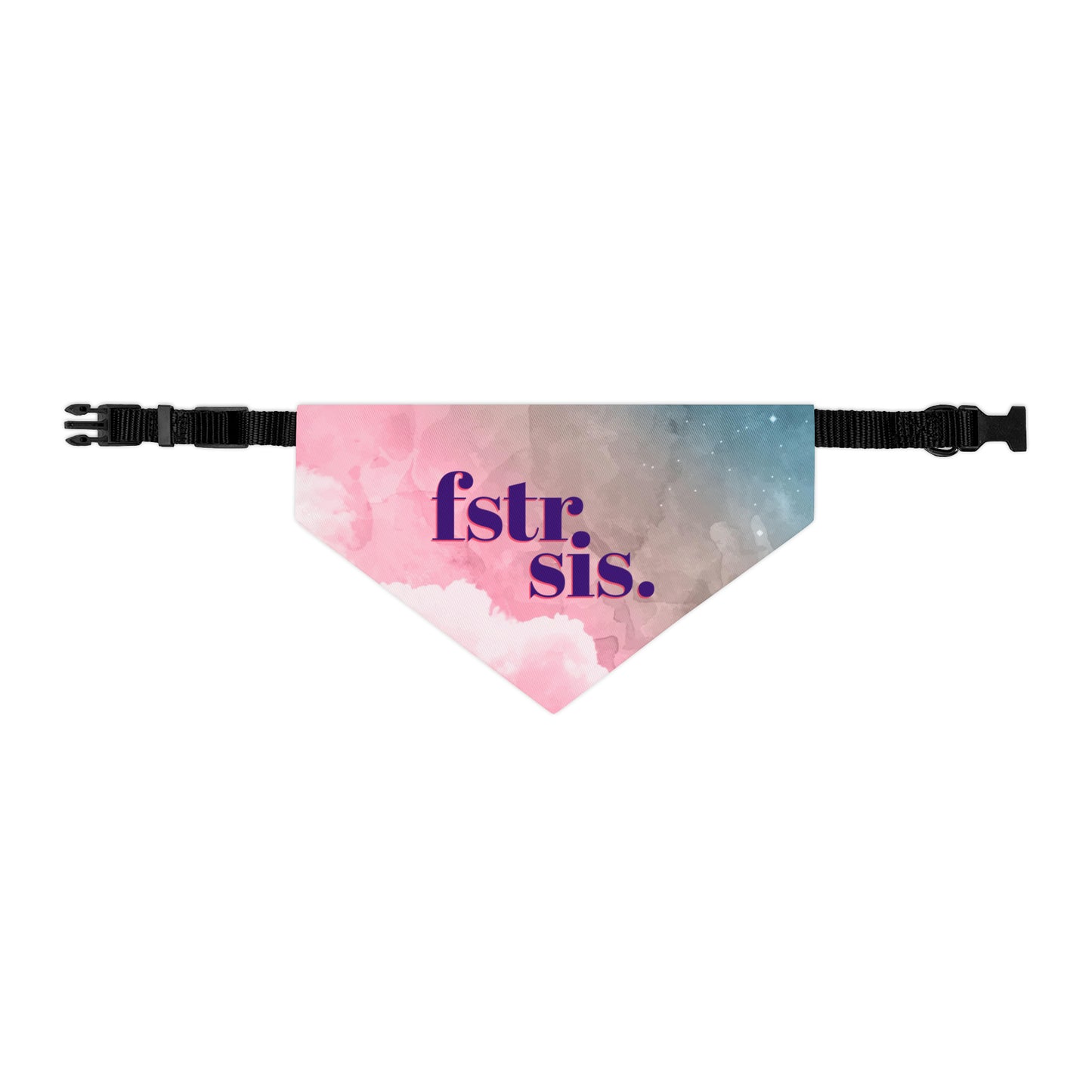 Foster Sis Watercolor Pet Bandana Collar
