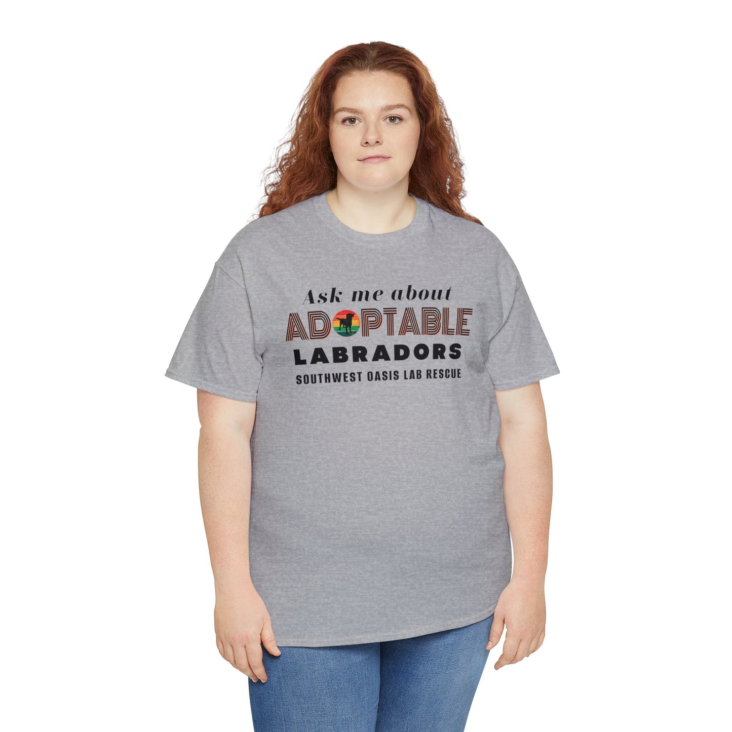 SOLR Ask Me Adoptable Labs Unisex Heavy Cotton Tee