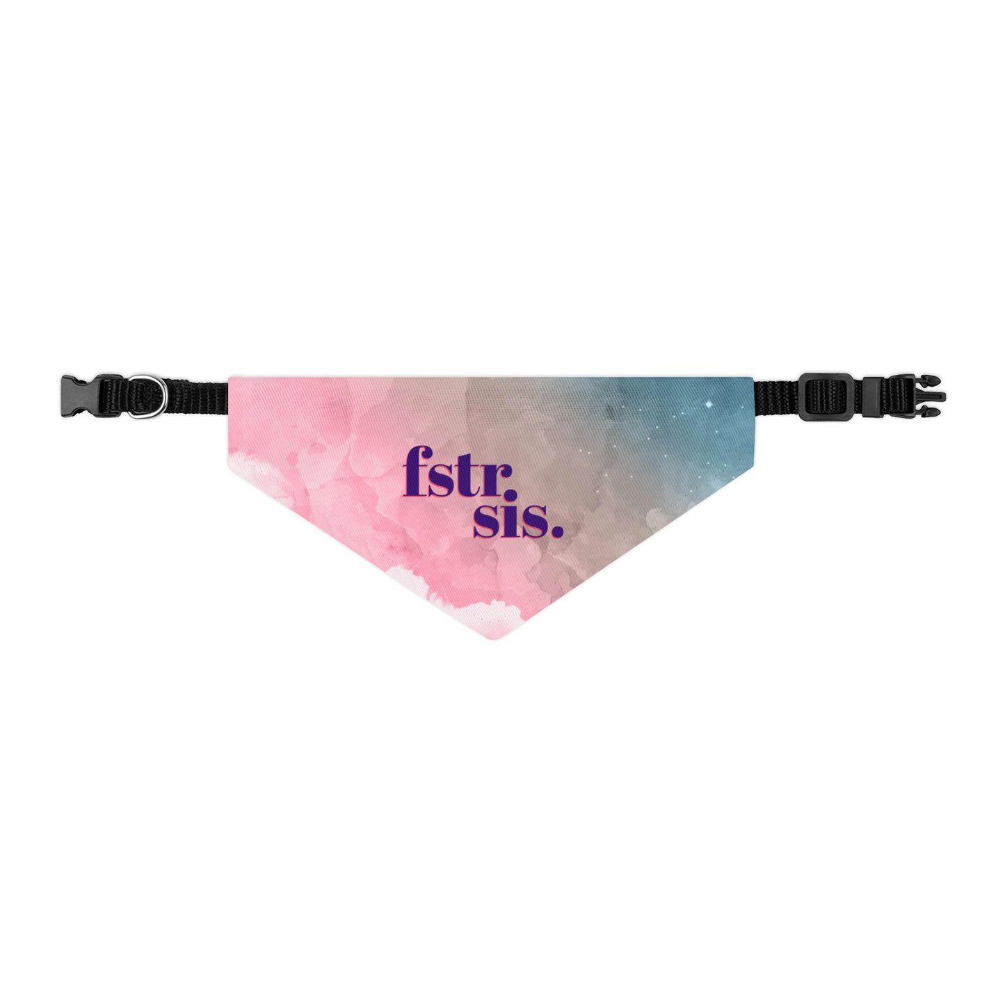 Foster Sis Watercolor Pet Bandana Collar