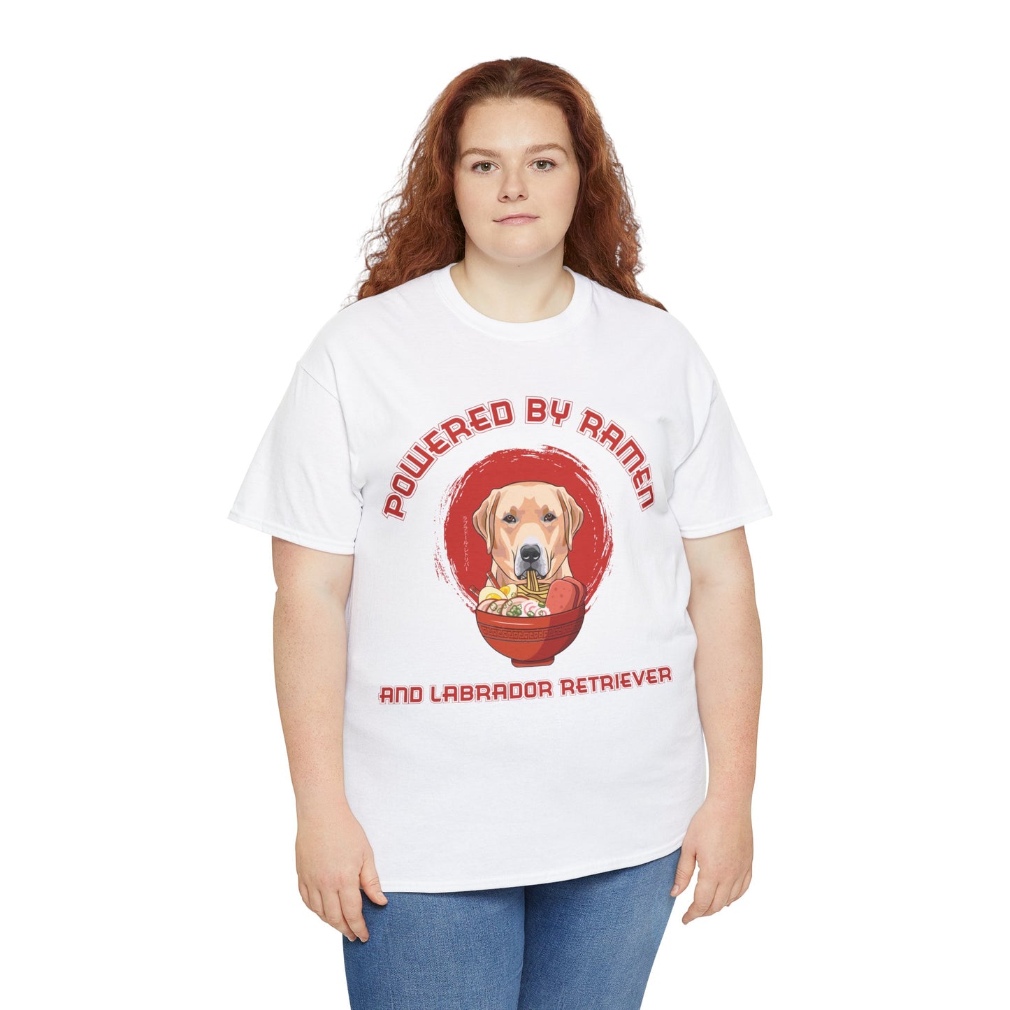 Labrador Retriever and Ramen Unisex Cotton Tee