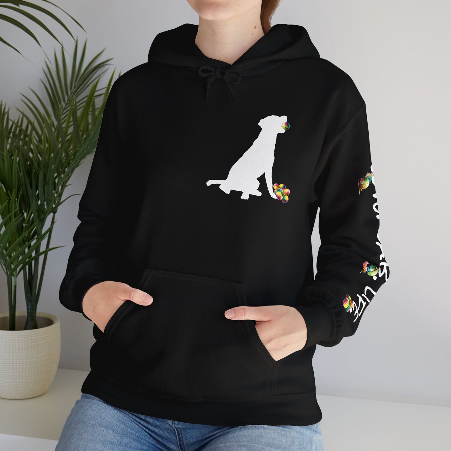 Love Lab Life with Ball Unisex Hooded Sweatshirt