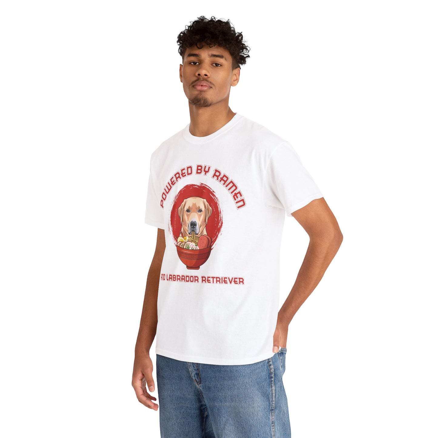 Labrador Retriever and Ramen Unisex Cotton Tee