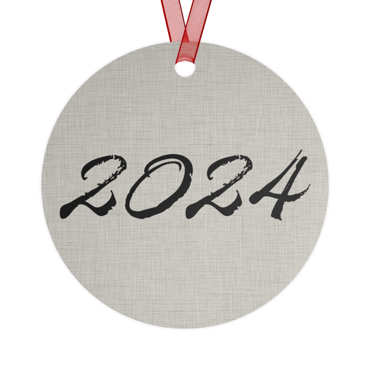 Black Labrador Retriever 2024 Metal Ornament