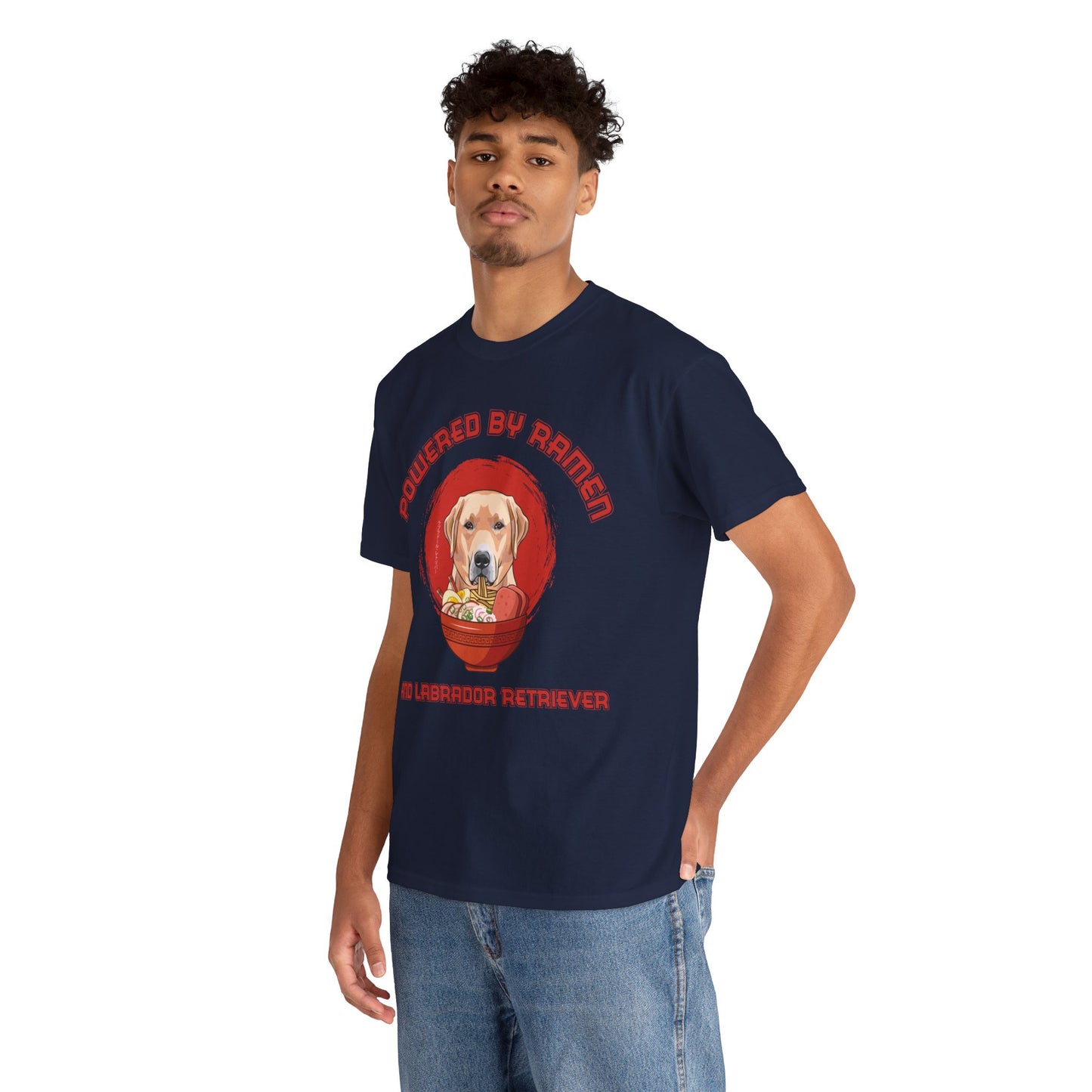 Labrador Retriever and Ramen Unisex Cotton Tee