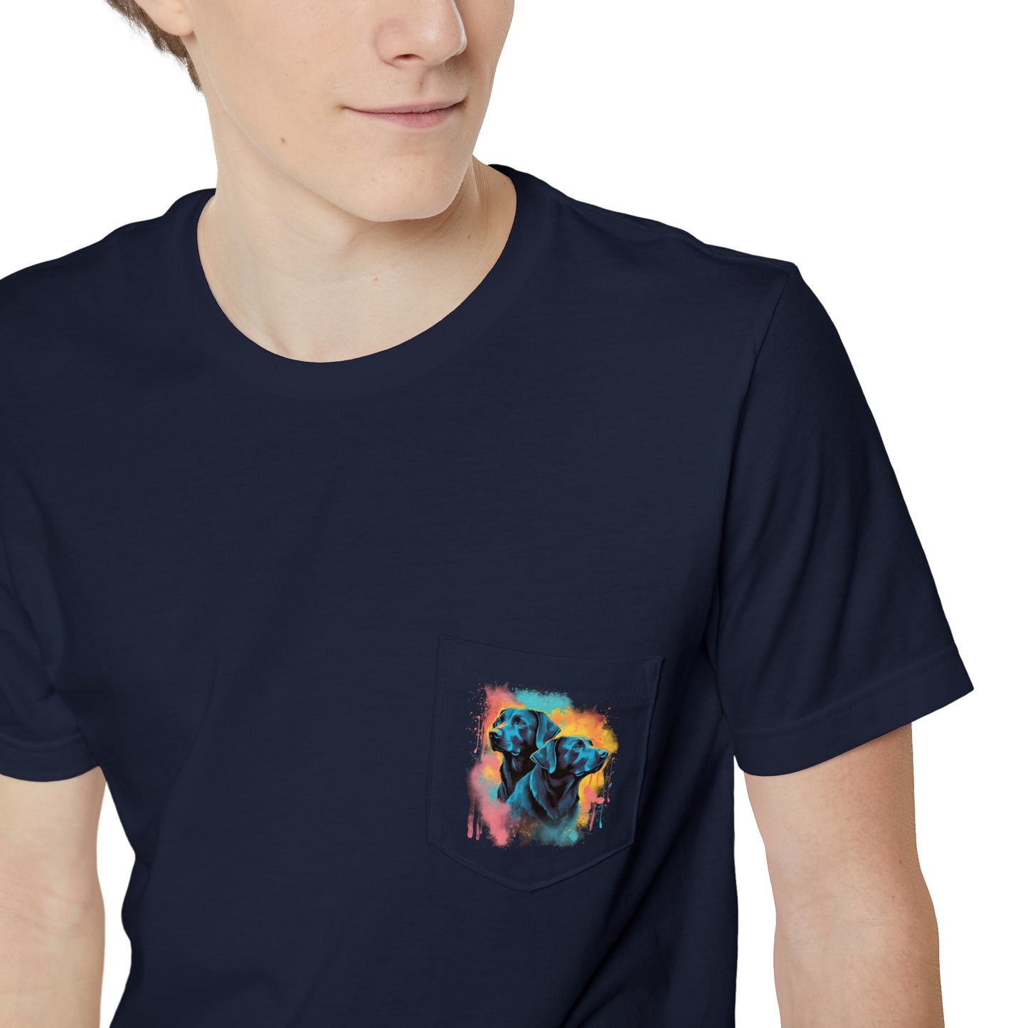 Streetwear Labrador Retriever Unisex Pocket Tee