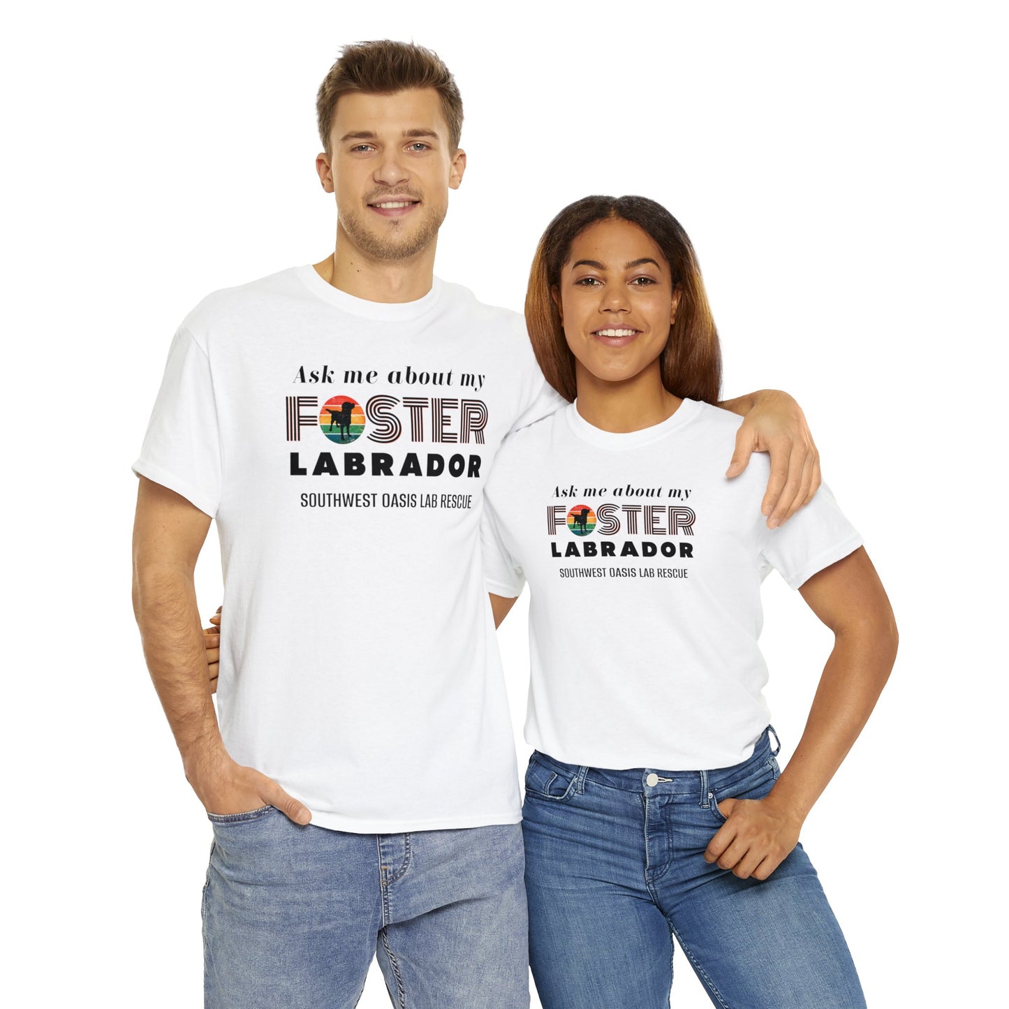 SOLR Ask Me About My Foster Lab Unisex Heavy Cotton Tee