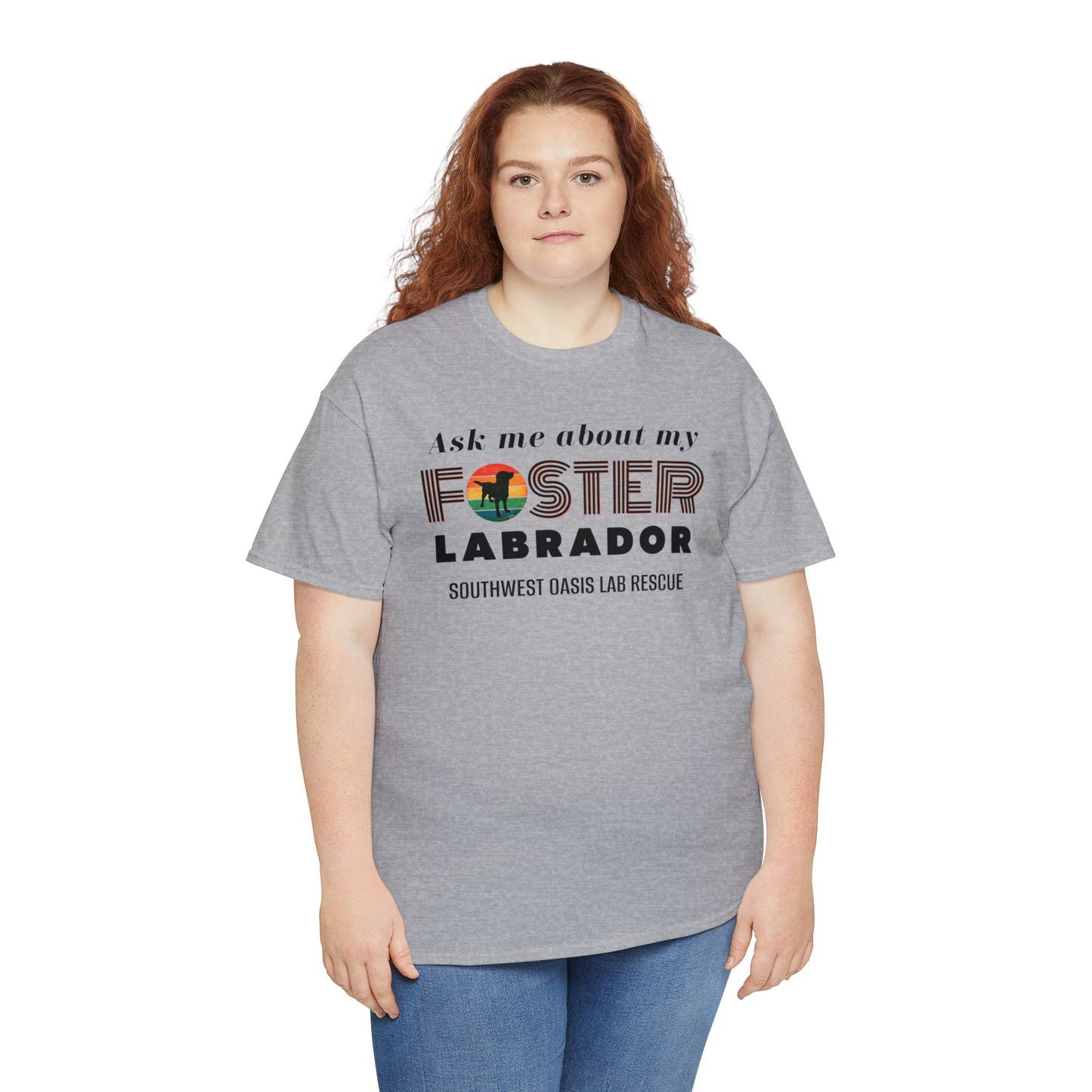 SOLR Ask Me About My Foster Lab Unisex Heavy Cotton Tee