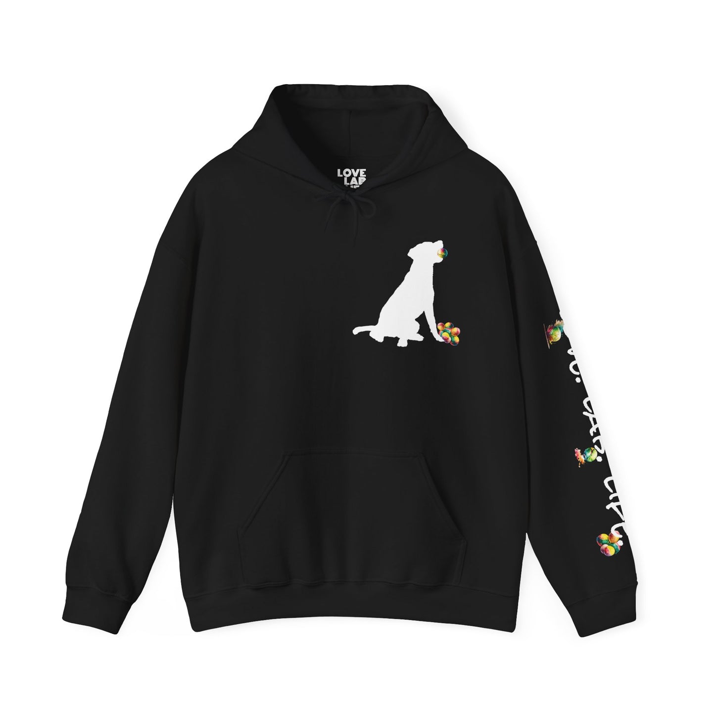 Love Lab Life with Ball Unisex Hooded Sweatshirt