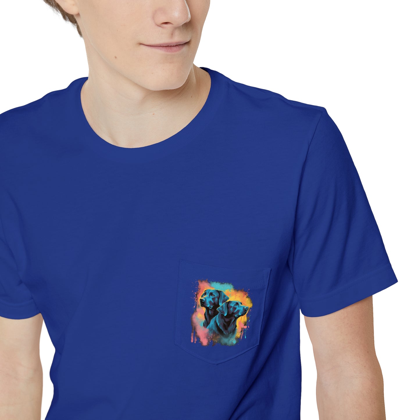 Streetwear Labrador Retriever Unisex Pocket Tee