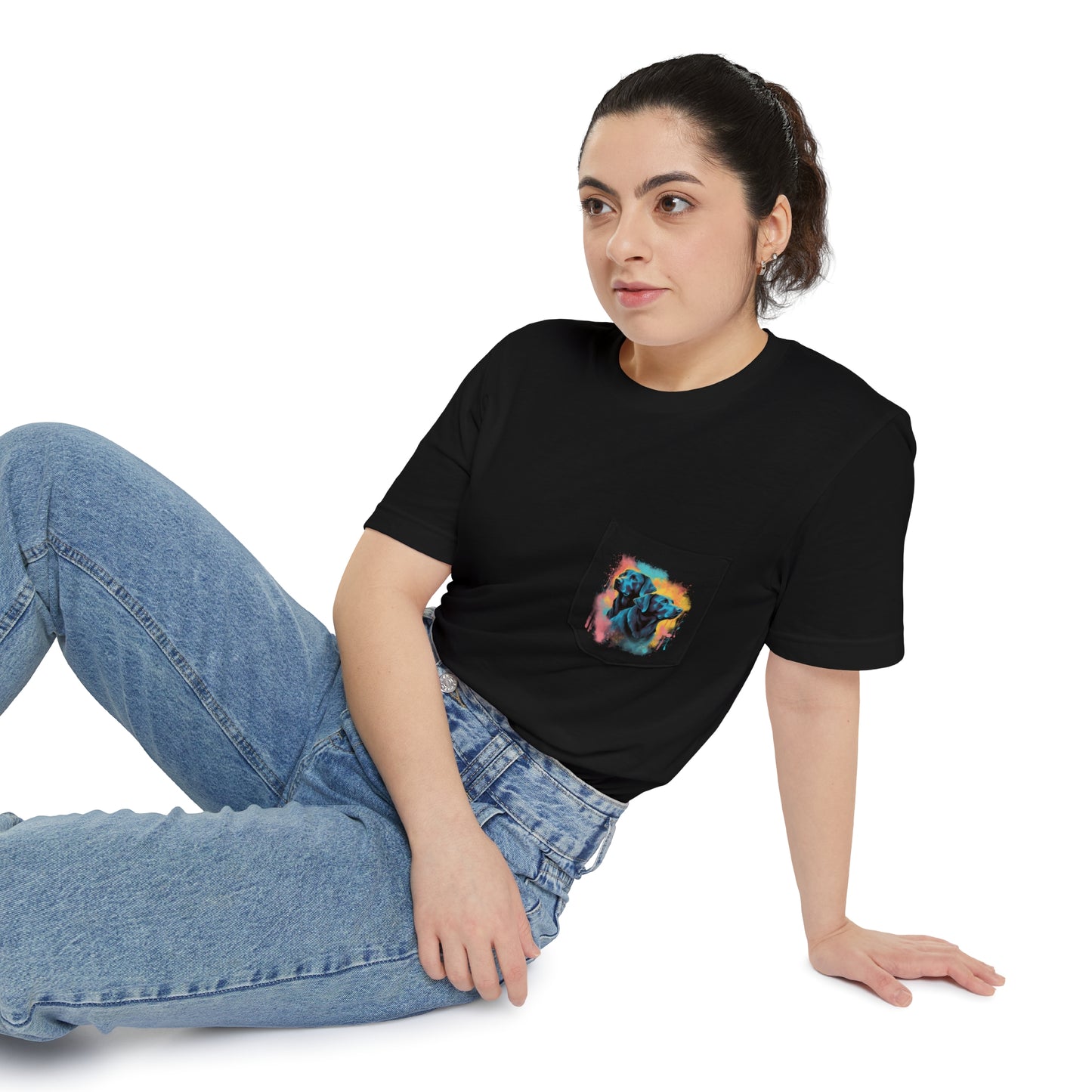 Streetwear Labrador Retriever Unisex Pocket Tee