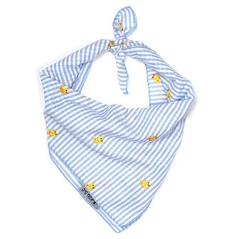 Light Blue Stripe Rubber Duckie Bandana - 3 Red Rovers