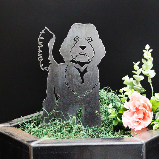 Labradoodle Corten Steel Outdoor Silhouette