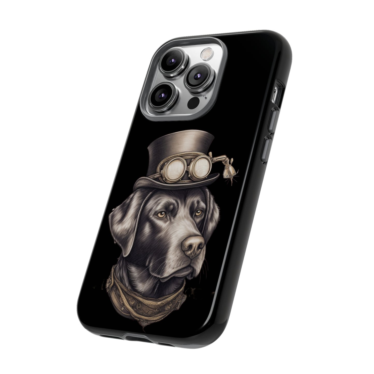 Chocolate Labrador Steampunk Tough Phone Cases