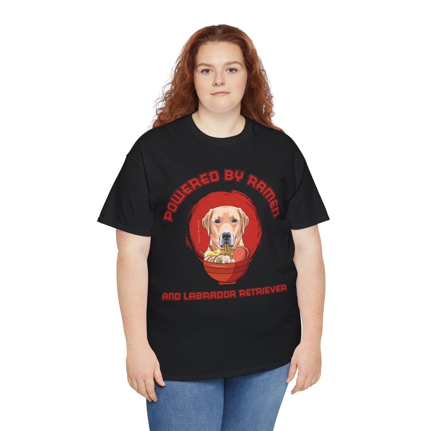 Labrador Retriever and Ramen Unisex Cotton Tee