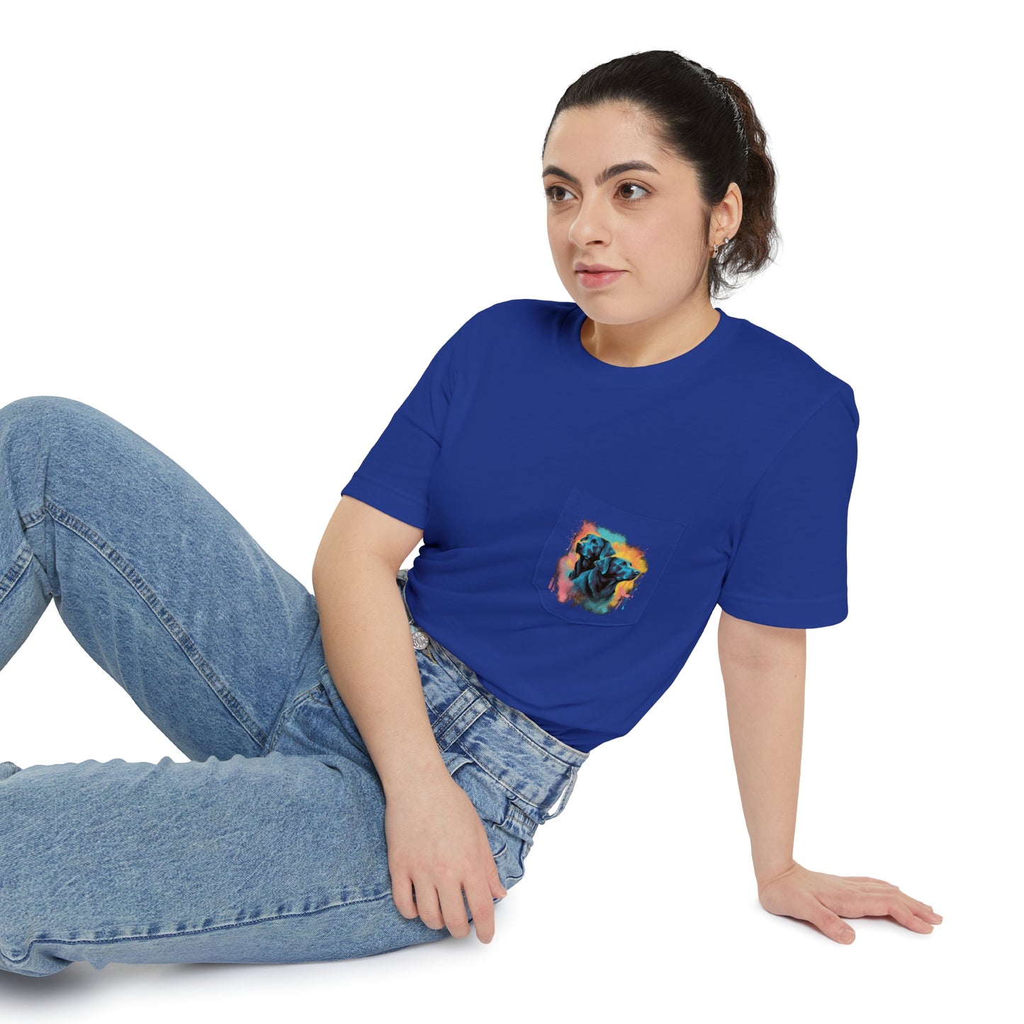 Streetwear Labrador Retriever Unisex Pocket Tee