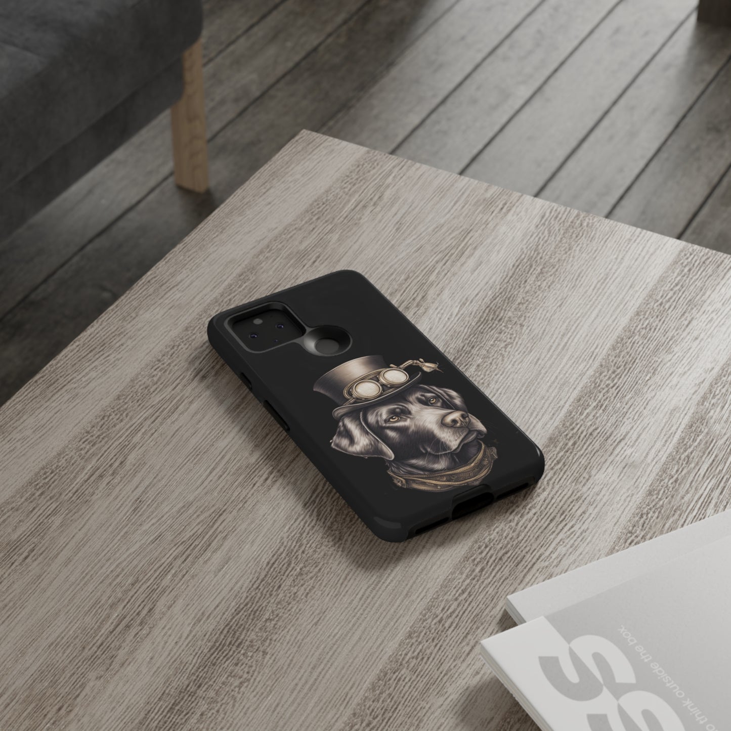 Chocolate Labrador Steampunk Tough Phone Cases