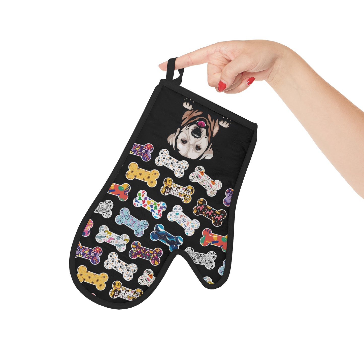 Colorful Bones and Lab Oven Glove