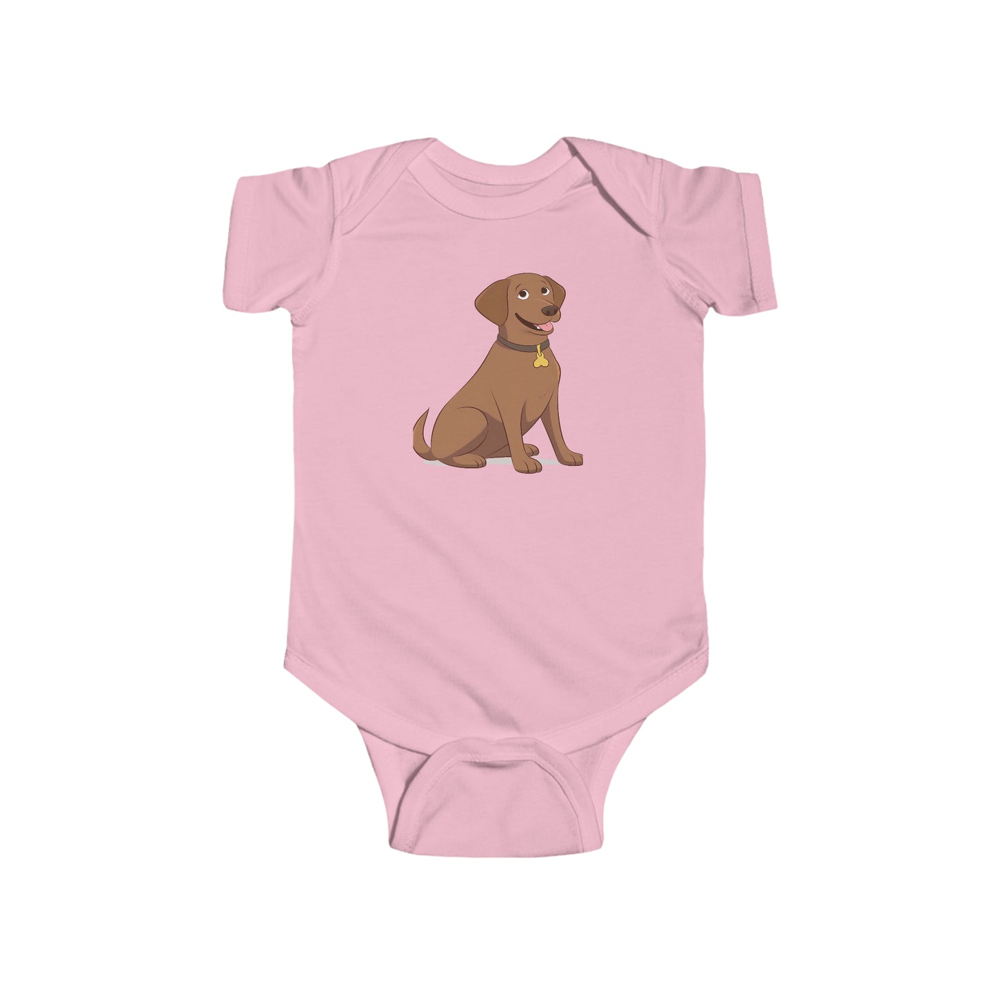 Chocolate Labrador Retriever Puppy Infant Fine Jersey Bodysuit