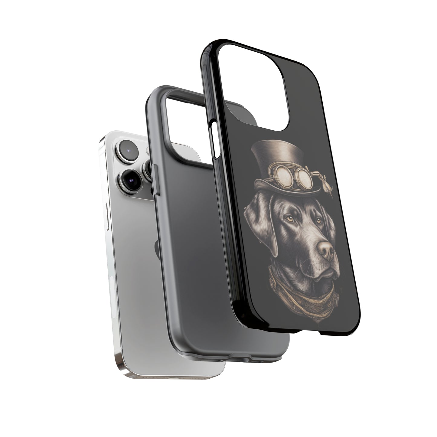 Chocolate Labrador Steampunk Tough Phone Cases