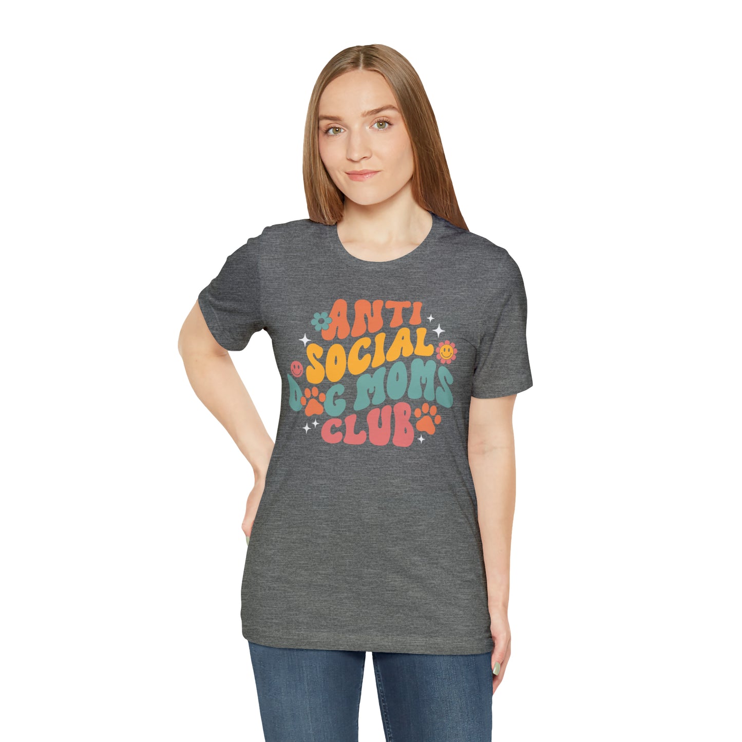 Anti-Social Dog Moms Club Short Sleeve Tee