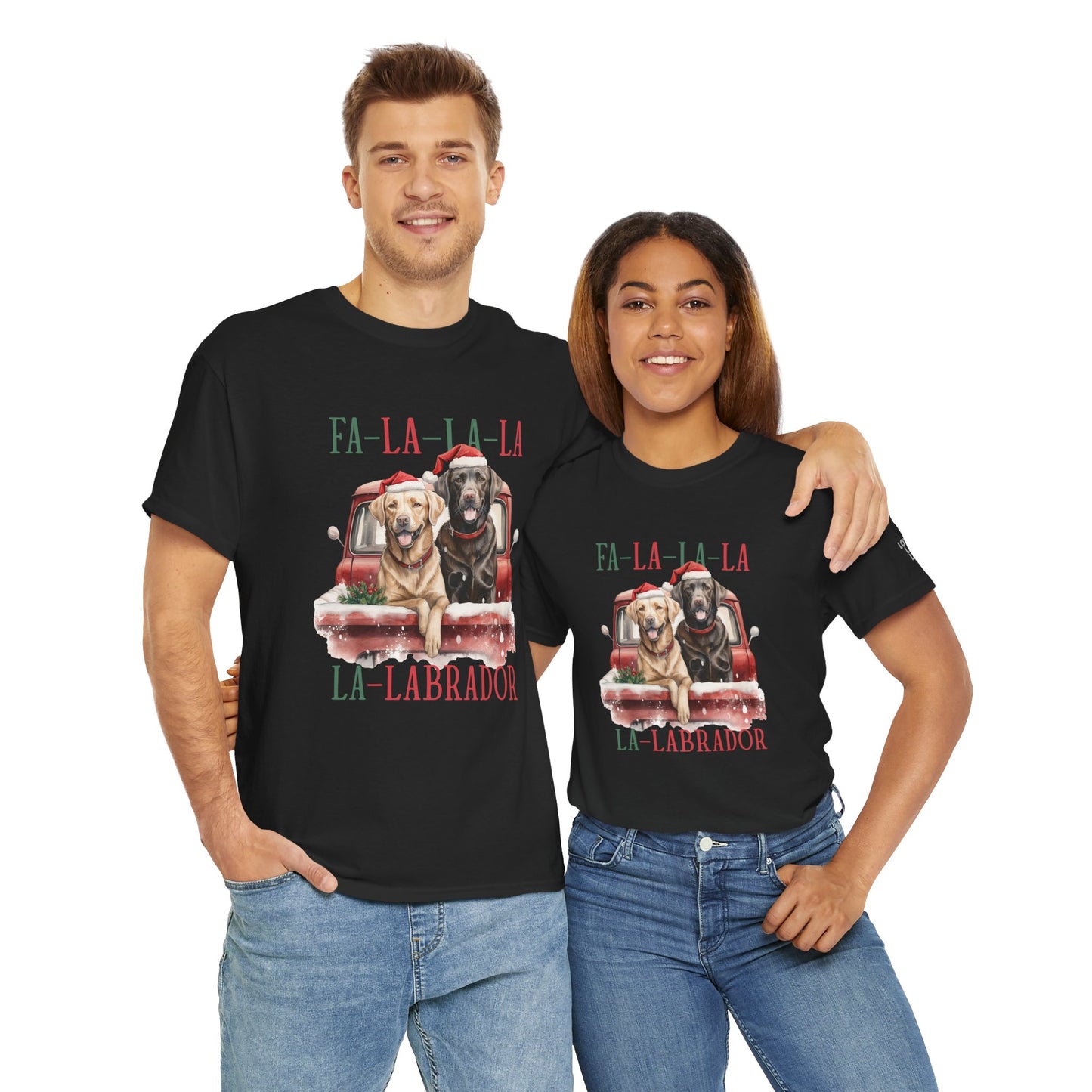 Black Labrador JOY Holiday Unisex Heavy Cotton Tee