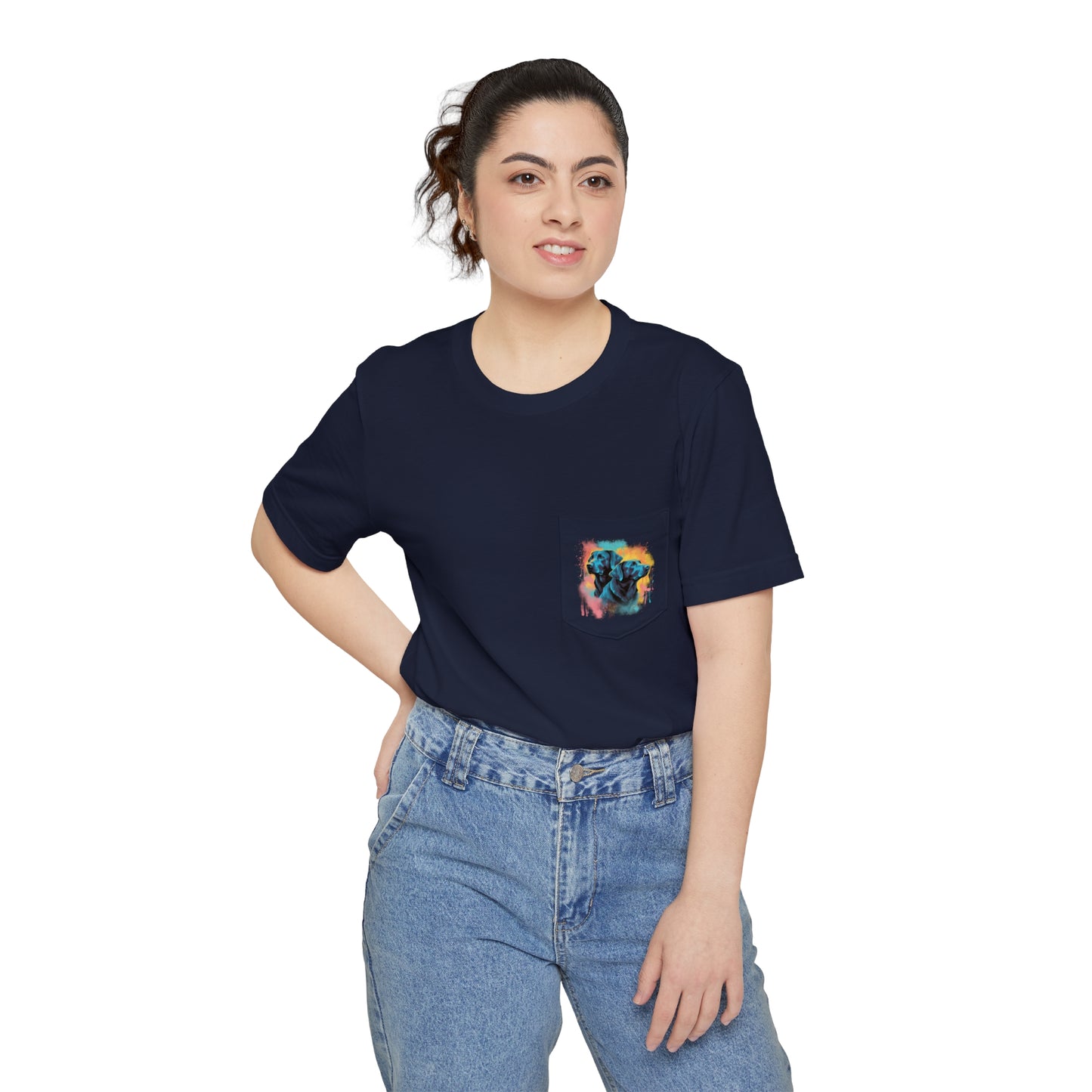 Streetwear Labrador Retriever Unisex Pocket Tee