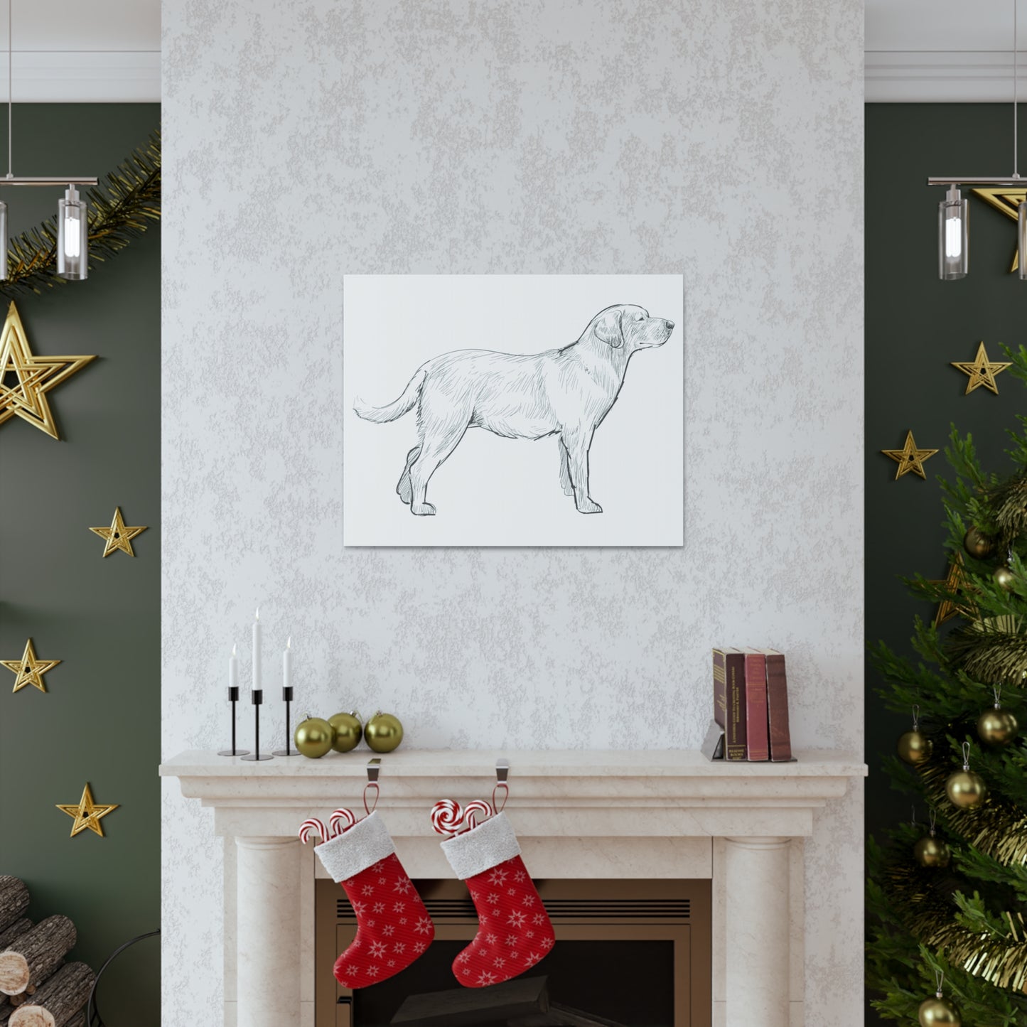 Simply Sketched Perfection - Exclusive Labrador Retriever Canvas Gallery Wraps