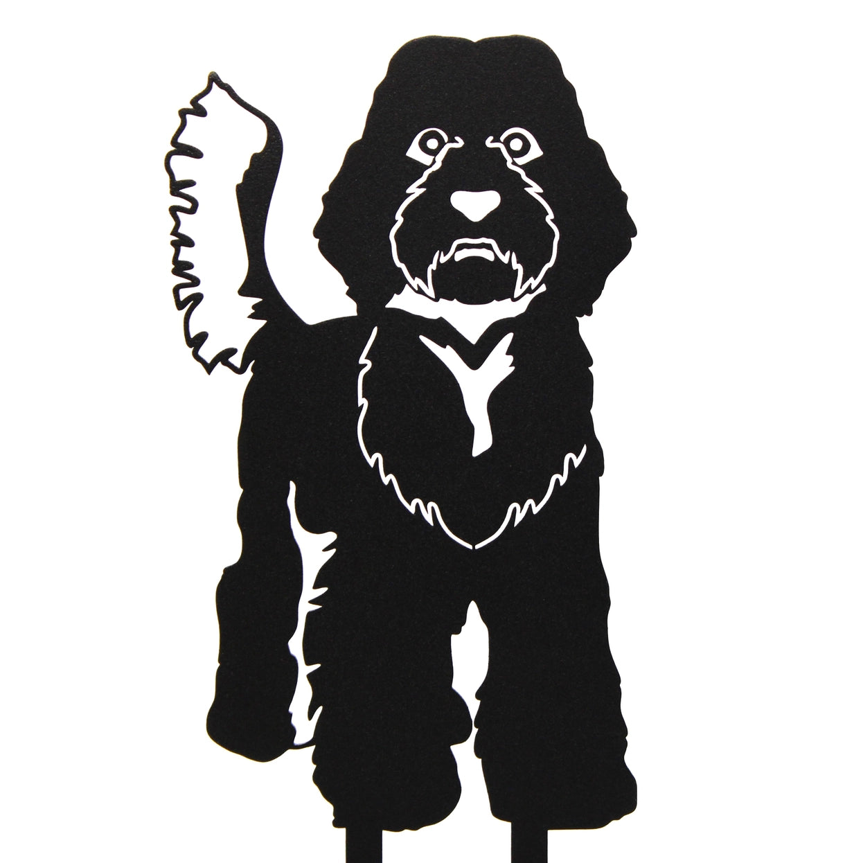 Labradoodle Corten Steel Outdoor Silhouette