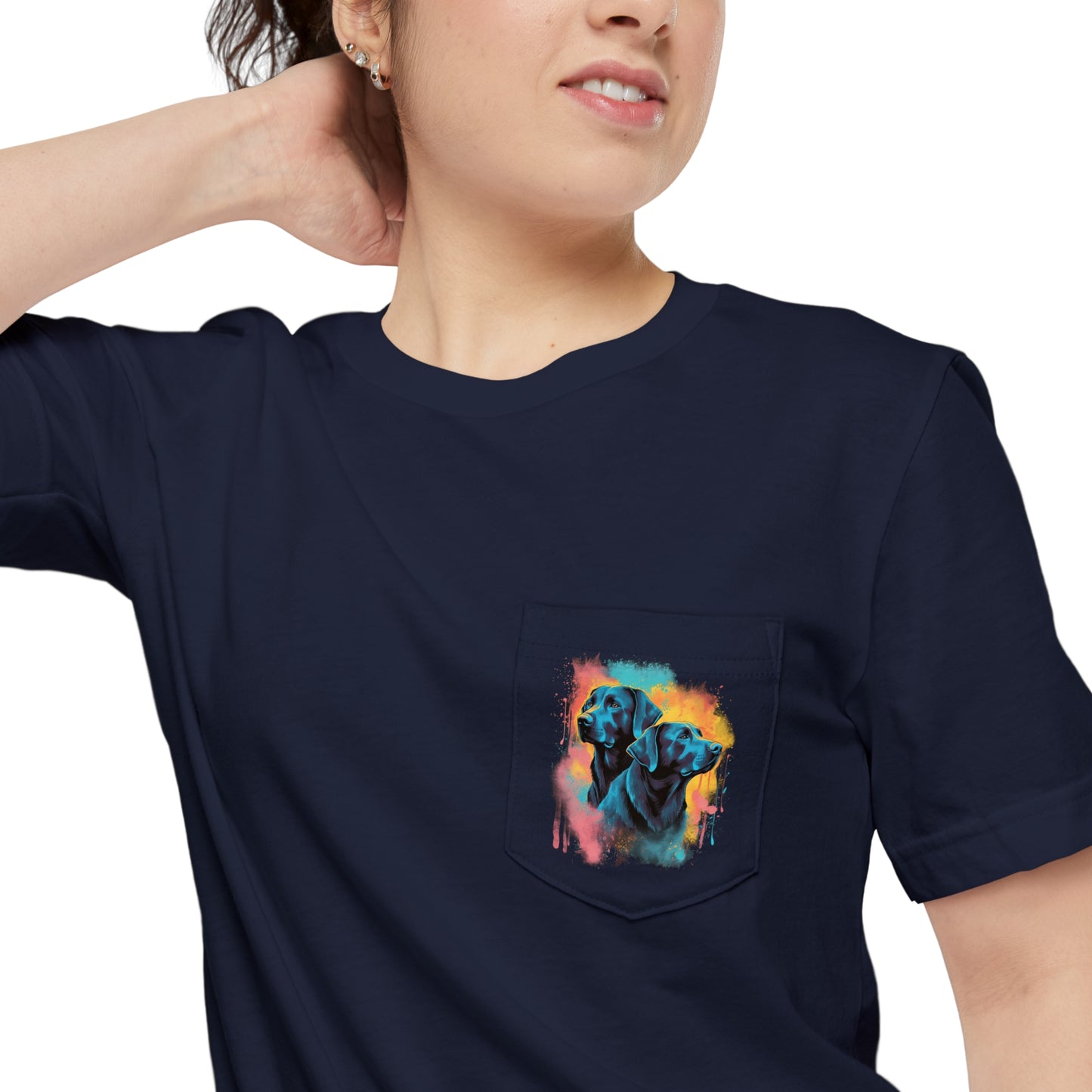 Streetwear Labrador Retriever Unisex Pocket Tee