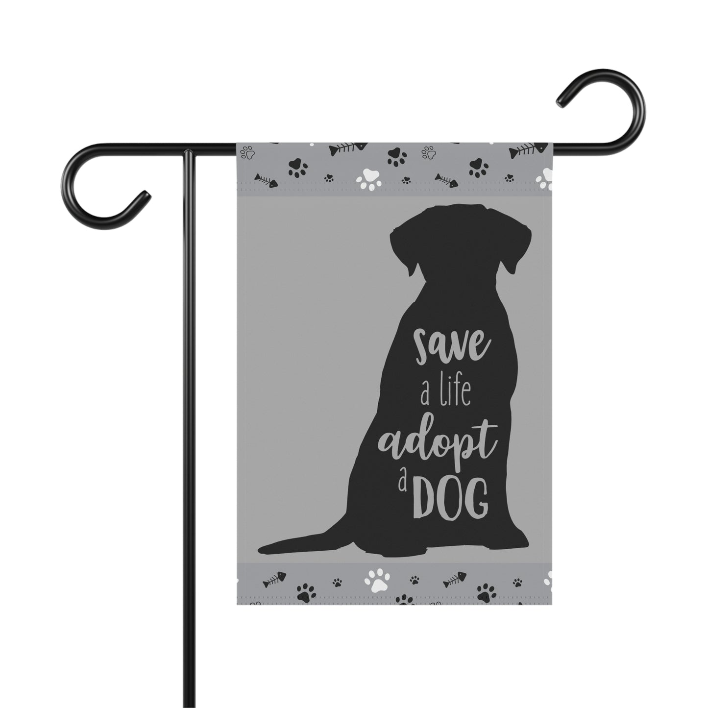 Save a Life Adopt a Dog Garden Banner