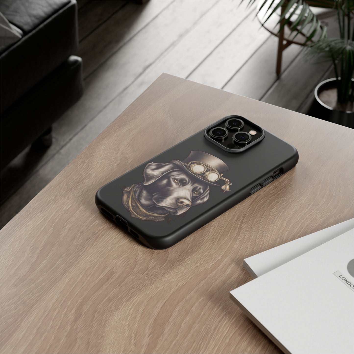 Chocolate Labrador Steampunk Tough Phone Cases