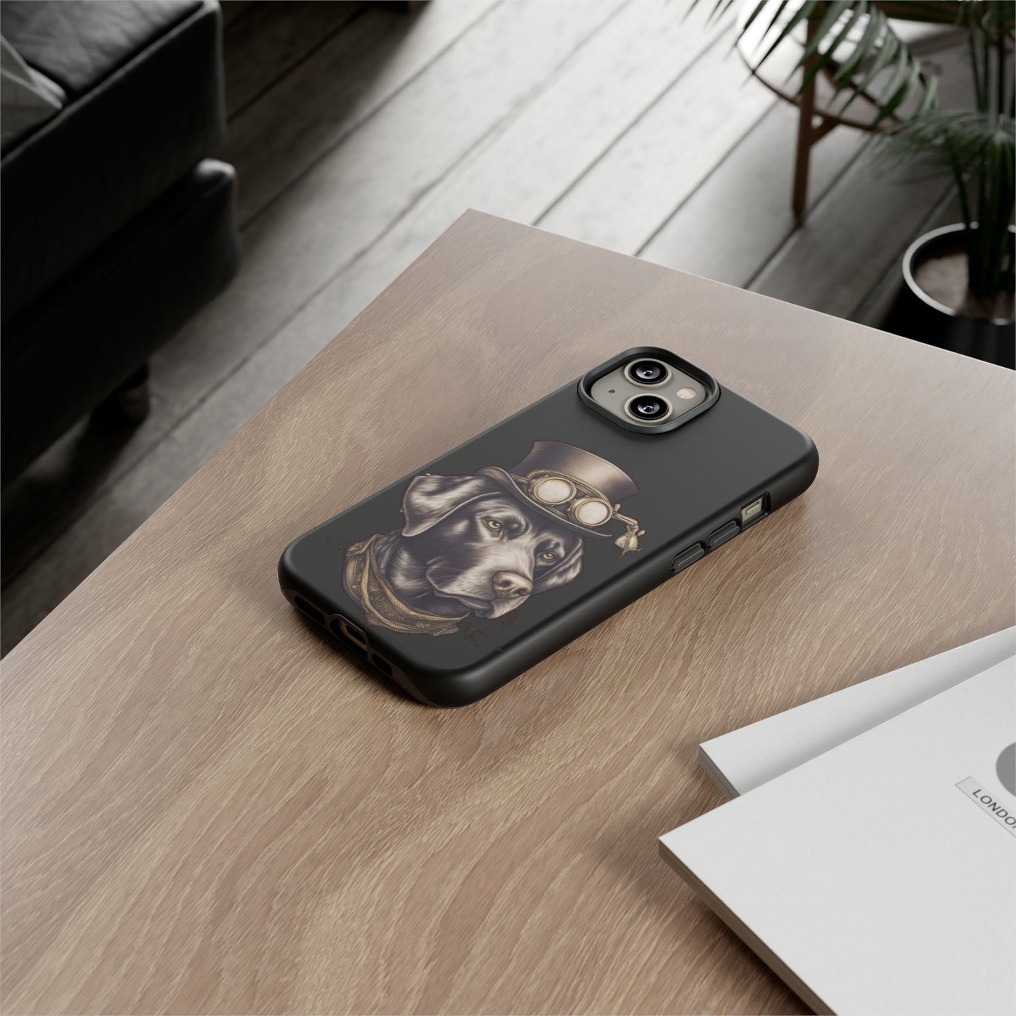 Chocolate Labrador Steampunk Tough Phone Cases