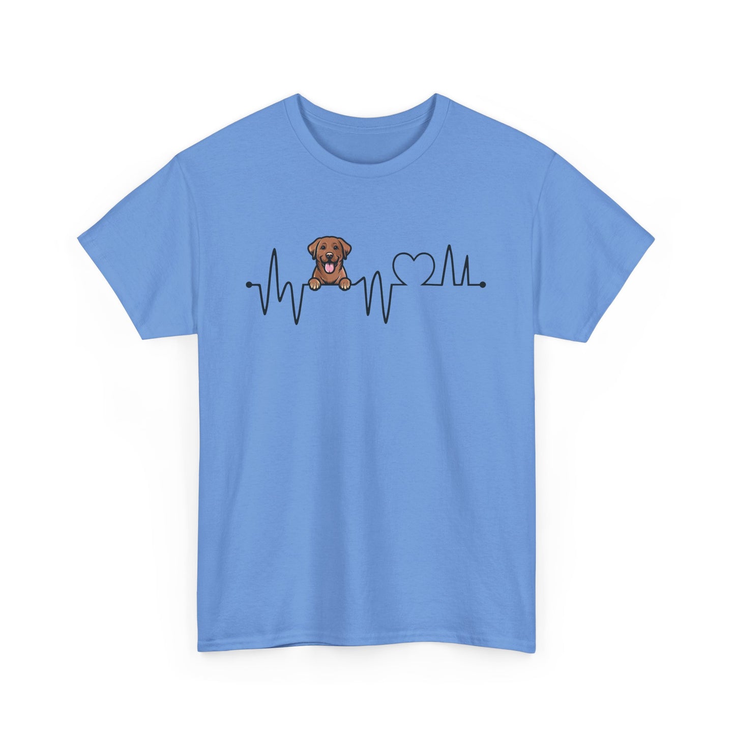 Chocolate Labrador Heartbeat Unisex Tee