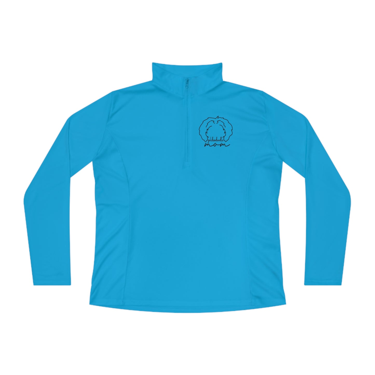 Goldendoodle Mom Ladies Quarter-Zip Pullover