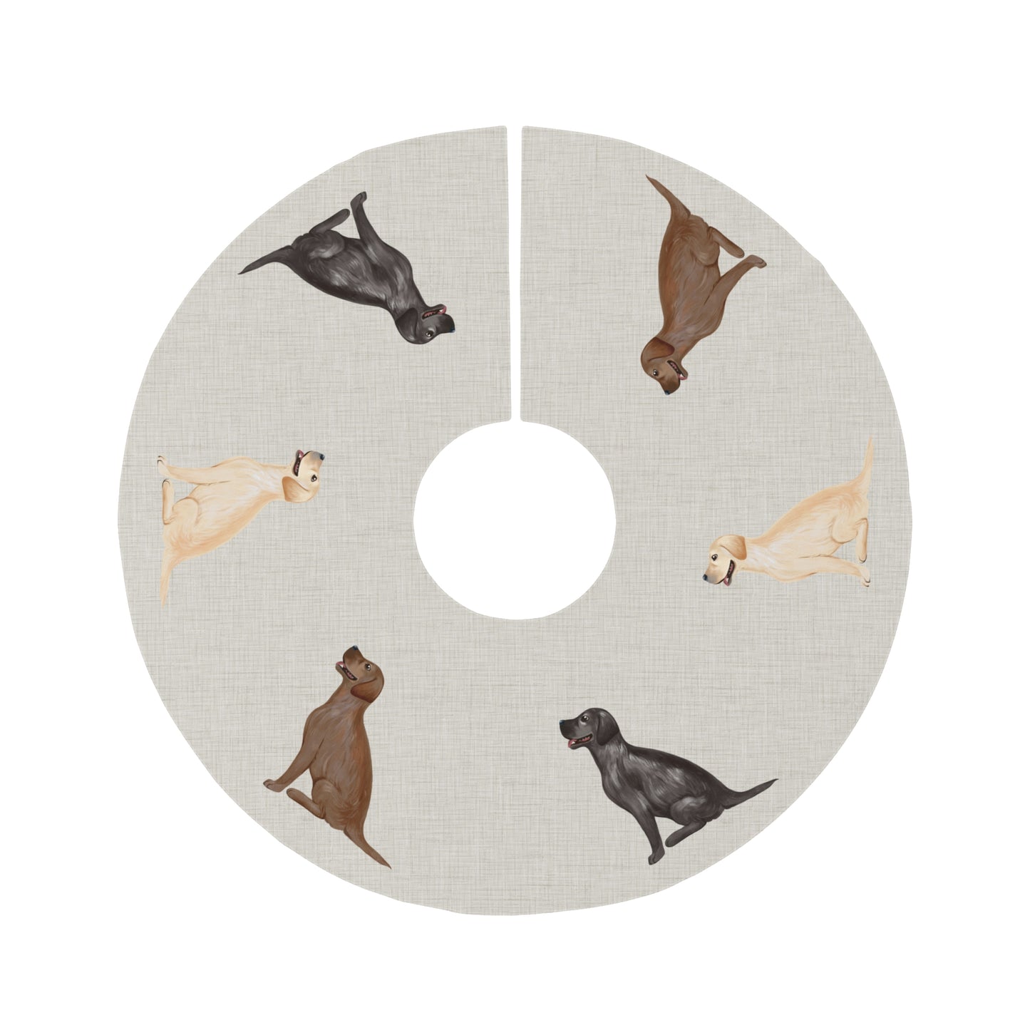 Labrador Retrievers 57" Round Tree Skirt